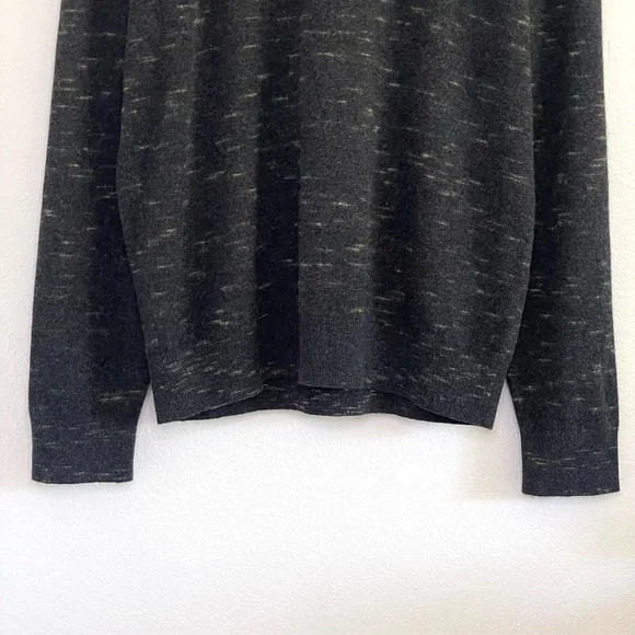 Club Monaco Cashmere Sweater Pullover Hoodie Charcoal Medium - Picture 4 of 13